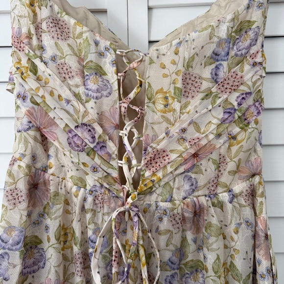 V. Chapman Pastel Floral Maxi Dress - Picture 4 of 11